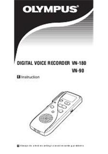 Olympus VN 90 manual. Camera Instructions.